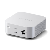 SATECHI CubeDock™ Thunderbolt 5 Docking Station 13 en 1, Carcasa SSD NVMe | Para MacBook Pro/Mini & PC Thunderbolt 5, USB4 V2 80/120Gbps, 140W, hasta 8K, Ethernet 2.5GbE, USB-C/A, refrigeración activa