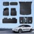 Favoto Funda Coche Exterior Impermeable Protección contra el Sol y Polvo | Cubierta de Coche para Hatchback con Forro Suave Protección Todo Tiempo contra Lluvia y Nieve Antiviento, 465x185x160cm