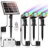 nipify Luces Solares LED Exterior Jardin, 6 Piezas LED, IP65 Impermeable, 3000K Vintage Blanco Cálido, Luces sin Cables para Césped, Terraza, Patio y Calzada