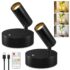 GeyouLux Lámpara Techo Focos Negro Orientable, Moderno Plafón de Techo con 6 Focos, GU10 Aplique Techo para Interior, Foco de Techo para Salon, Dormitorio (Sin Bombilla)
