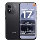REDMI Note 17 5G, Smartphone 6+128GB, Negro, batería de 7700mAh | Snapdragon® 4 Gen 4, carga turbo 45 W, AMOLED FHD+ 6,99″ con protección ocular, HyperOS, IP65, cámara 50 MP