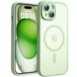 TOCOL Funda para iPhone 15 (6,1″), Compatible con MagSafe, Verde Claro
