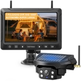 Cámara Trasera Inalámbrica Solar para Coche y Autocaravana, 7″, VS-7E