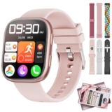 Mingtawn Reloj Inteligente Mujer con 7 Correas, 1.83″ Smartwatch con Bluetooth Llamada, 100+ Modos Deportivos, Monitor Pulsometro/SpO2/Sueño, Relojes Inteligentes para Android iOS