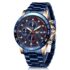 LIGE Reloj para Hombre, cronógrafo, Movimiento de Cuarzo, 3ATM, Impermeable, Correa de Piel, Esfera Grande, analógica, Multifuncional, Luminoso, clásico, Deporte, Empresas, Mejor Regalo para los