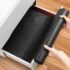 2 Piezas Cajón Telescópico Cajones Extraibles Armario Cocina Cajón Deslizante Para Alacena Cajón de Cocina Extensible Organizador de Cajones Ancho Ajustable 31-50cm/32-52cm, Sin Taladrar (Negro)