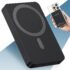PORTENTUM Cargador inalambrico Coche Qi2.2 25W Certificado en 2026 – Refrigeración Activa – Potentes imanes N52 – Soporte magnetico movil Coche y Cable USB-C 60W – Compatible con MagSafe, iPhone y Qi