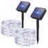 kolpop 4 Paquete Focos LED Exterior Solares,Focos LED Solares Sensor de Movimiento con Mando a Distancia,IP65 Impermeable Luz Solar,3 Modos Luz Solar Exterior Potente para Jardín,Patio,Garajes