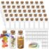 Praknu 25 Tarros de Cristal 230 ml – Tapa de Rosca – Botes para Mermelada