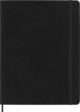 Moleskine Agenda Semanal 2026 2027 – Agenda de 18 meses con espacio para notas, tapa blanda y cierre elástico, color negro, formato XL 19 x 25 cm
